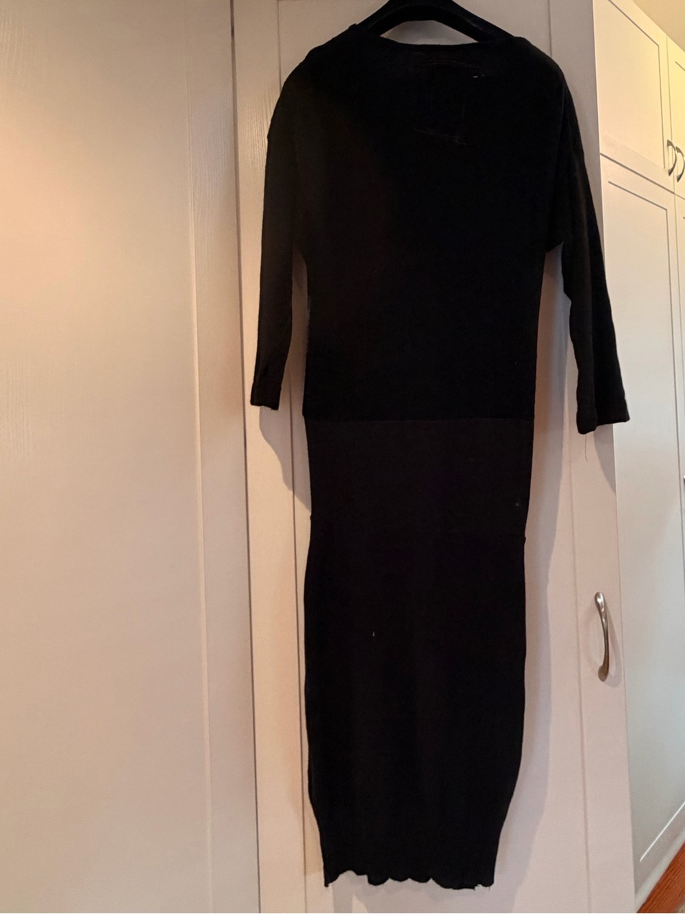 Black Dress with Rabbit Print - Picture 2 of 4